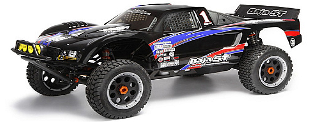 HPI Baja 5T 2WD 2.4 Ghz (HPI-110185) - радиоуправляемый бензиновый шорт-корс трак (Black) купить в интернет-магазине icover