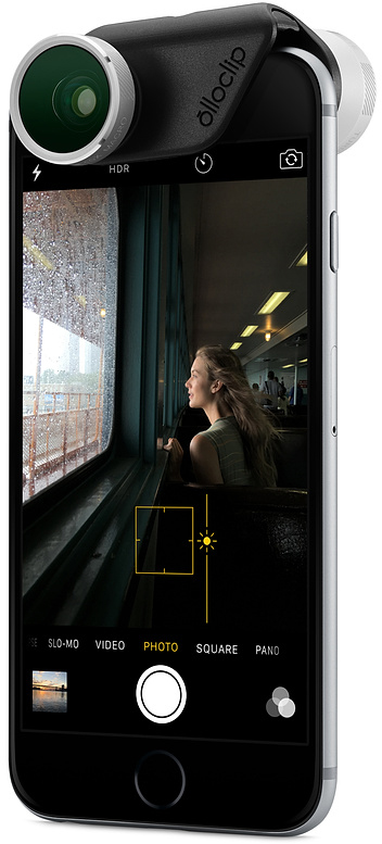 Объектив Olloclip 4-in-1 (OCEA-IPH6-FW2M-SB/B) для iPhone 6/6S/6 Plus/6S Plus (Black/Silver) купить в интернет-магазине icover