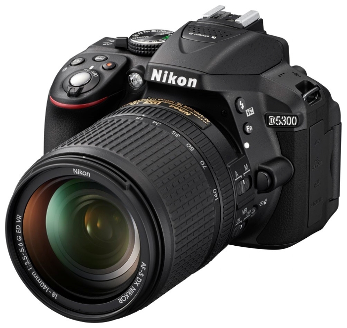 Nikon D5300 Kit 18-55 VR AF-P (VBA370K007) - цифровой зеркальный фотоаппарат (Black) купить в интернет-магазине icover