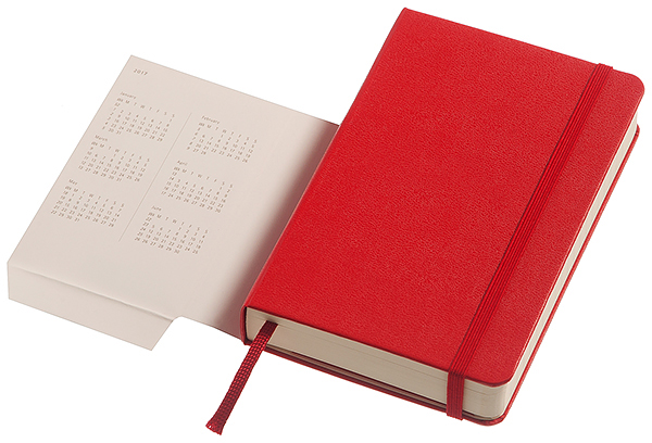 Ежедневник Moleskine Classic Pocket 2017 DHF212DC2Y17 (Red) купить в интернет-магазине icover