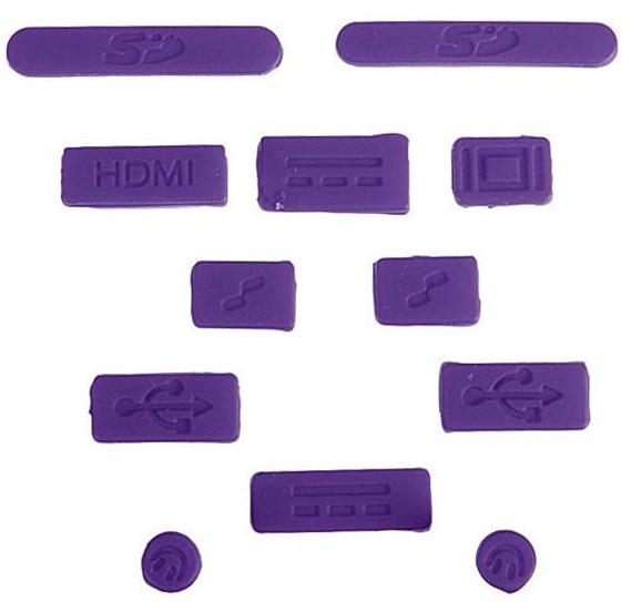 Заглушки портов i-Blason Anti Dust Cup 12psc для MacBook Pro Retina/Macbook Air (Purple) купить в интернет-магазине icover
