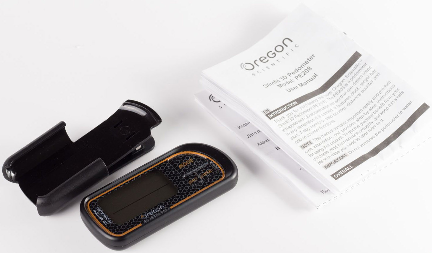 3D шагомер Oregon Scientific PE208 (Black) купить в интернет-магазине icover