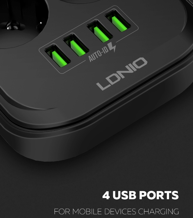 Сетевой фильтр LDNIO SE6403 (Black) купить в интернет-магазине icover