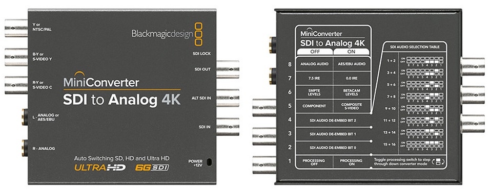 Купить blackmagic mini converter - конвертер sdi to analog 4k в Москве. В нашем каталоге интернет-магазина icover.ru вы можете ознакомиться с ценами, подробным описанием, фотографиями и техническими характеристиками. Низкие цены. Высокое качество. Доставка по России. Заказать товары по телефону +7(495)229-39-50 Blackmagic Mini Converter - конвертер SDI to Analog 4K купить в интернет-магазине icover