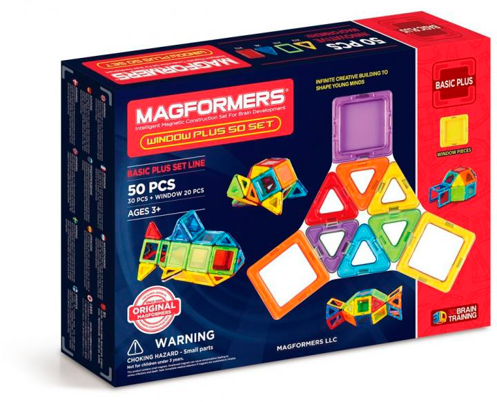 

Магнитный конструктор Magformers Window Plus 50 Set (715003), Window Plus 50 Set