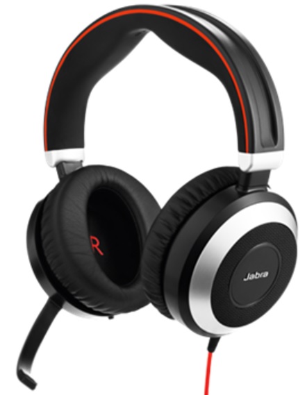 Проводная гарнитура Jabra Evolve 80 UC Stereo 7899-829-209 (Black) купить в интернет-магазине icover