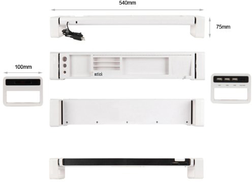 Органайзер для рабочего стола Satechi iDesk B005OEN6QC (White) купить в интернет-магазине icover