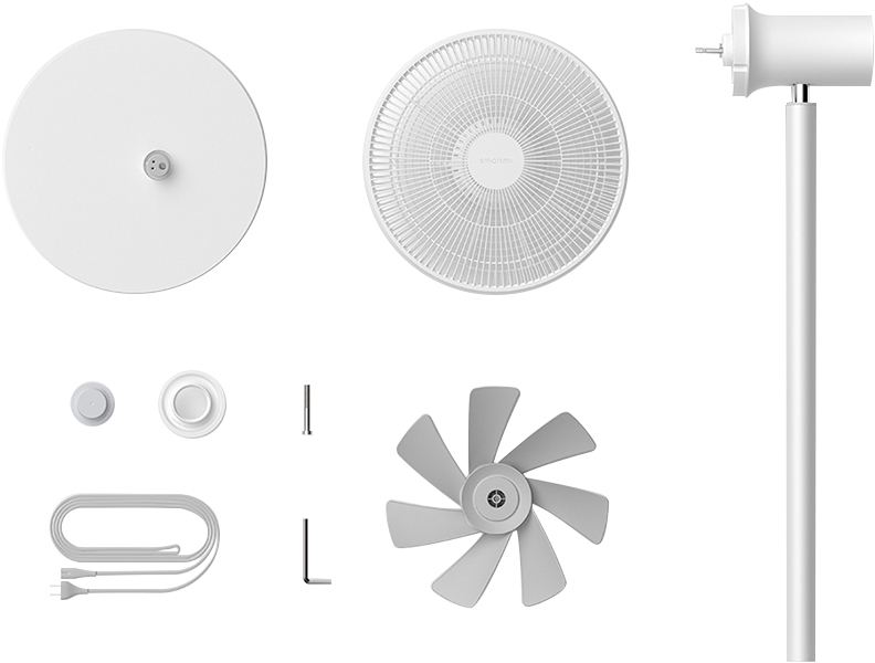 Напольный вентилятор Xiaomi SmartMi DC Natural Wind Fan 2 (White) купить в интернет-магазине icover