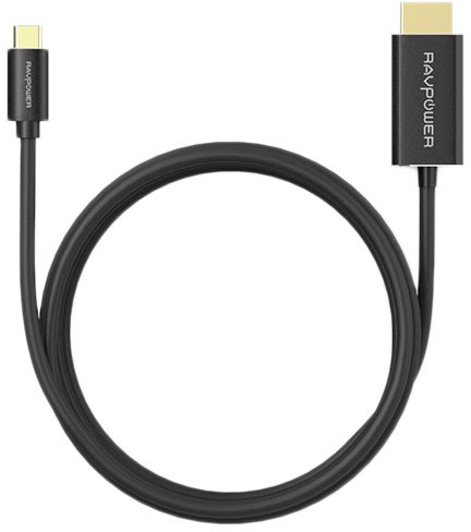 

Кабель RAVPower USB-C to HDMI (rp-cb006) 1.8 m (Black), USB-C to HDMI