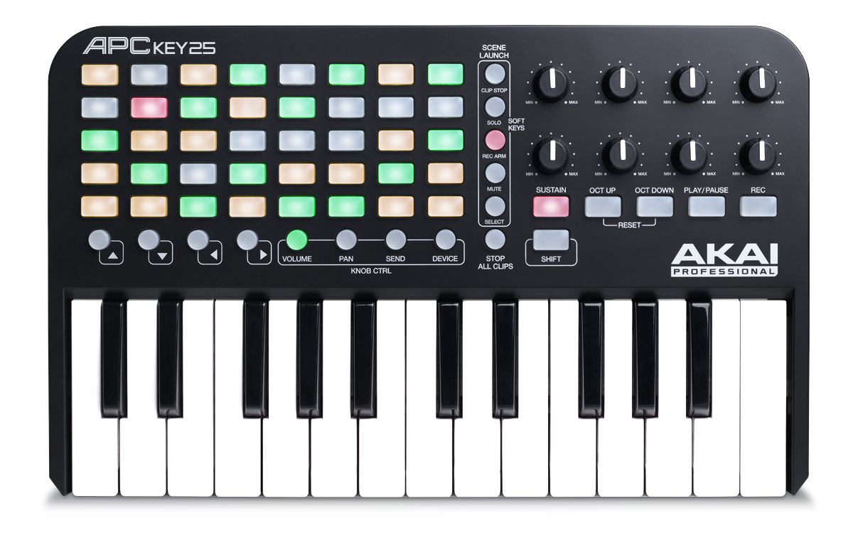 MIDI-клавиатура Akai APC Key 25 (A050347) купить в интернет-магазине icover