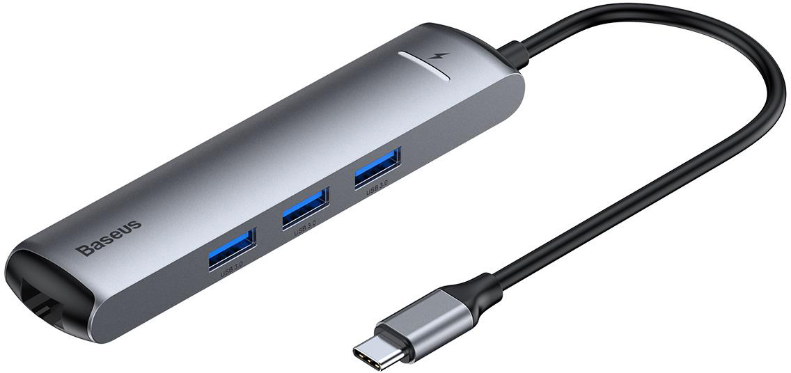 

USB-концентратор Baseus Mechanical eye Six-in-one CAHUB-J0G (Grey)