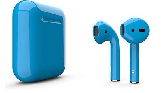 Беспроводные наушники Apple AirPods Color (Gloss Blue) купить в интернет-магазине icover