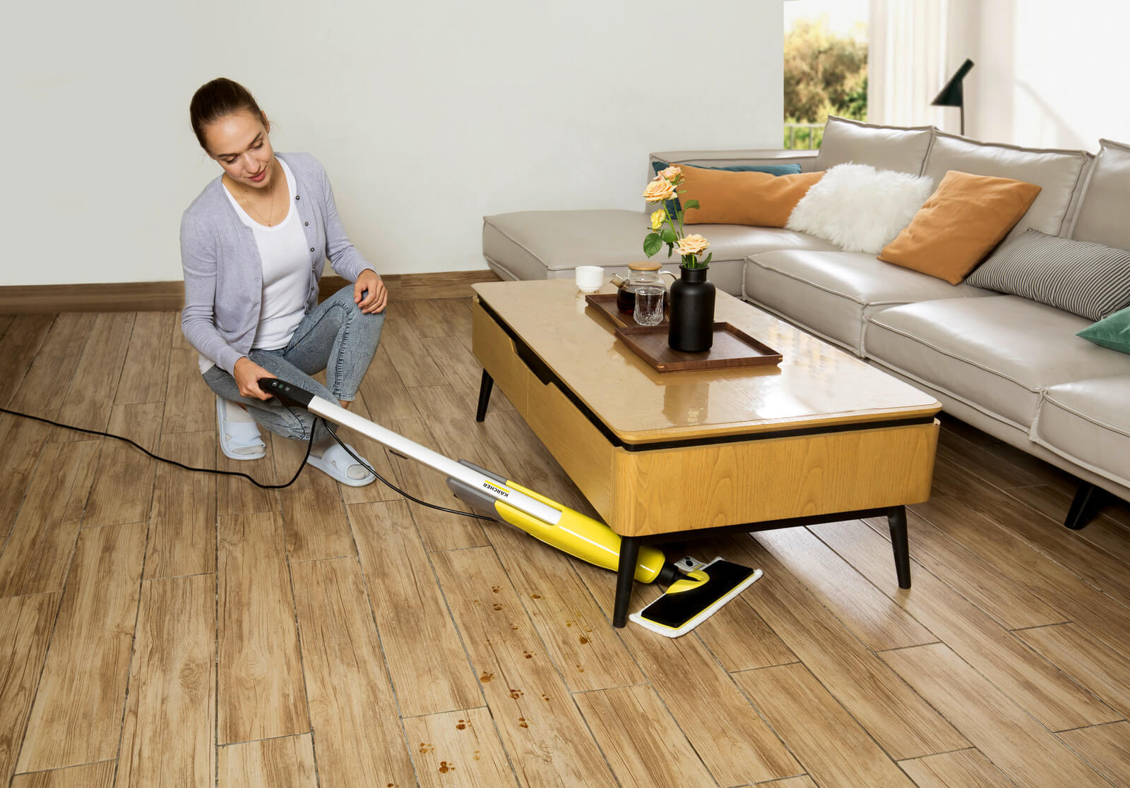 Паровая швабра Karcher SC 2 Upright EasyFix 1.513-345.0 (Yellow) купить в интернет-магазине icover