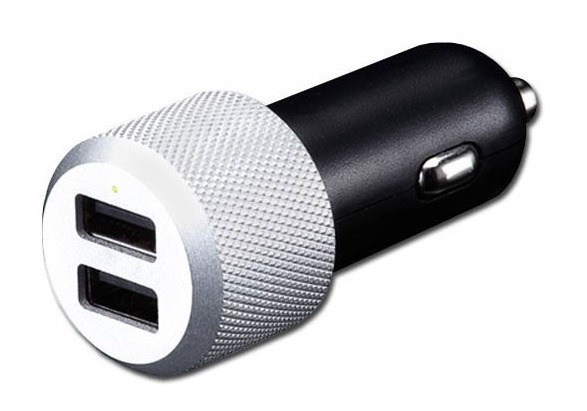 Автомобильное зарядное устройство Just Mobile Highway Max CC-128 (Black/Silver) купить в интернет-магазине icover
