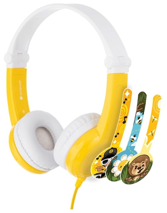 

Детские наушники с микрофоном BuddyPhones Connect (Yellow)