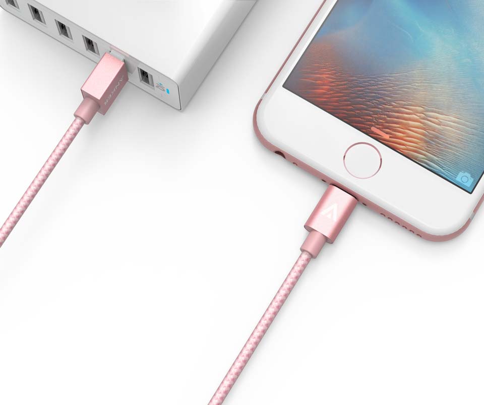 Anker Nylon-Braided Lightning to USB Cable 6ft/1.8m (A7114051) Anker Nylon-Braided Lightning to USB Cable 6ft/1.8m (A7114051)