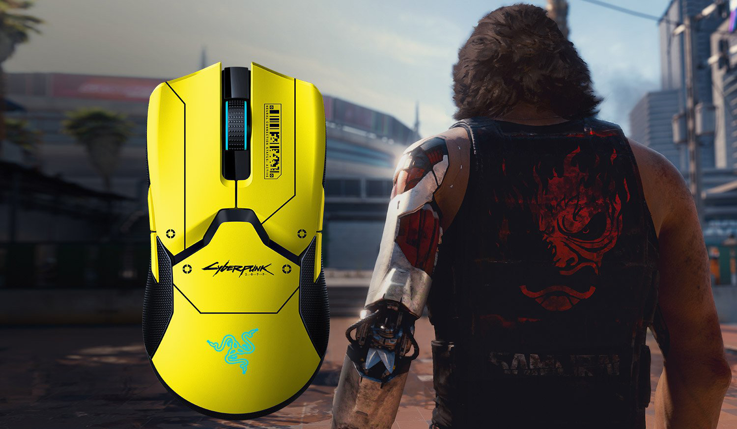 Игровая мышь Razer Viper Ultimate & Mouse Dock 8btn Cyberpunk 2077 Ed (RZ01-03050500-R3M1) купить в интернет-магазине icover