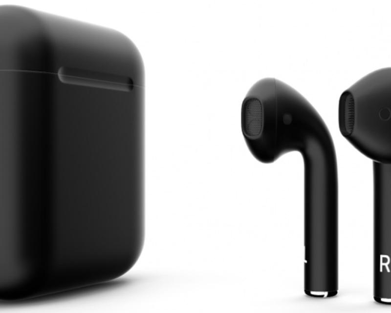 Беспроводные наушники Apple AirPods Color (Matte Black) купить в интернет-магазине icover