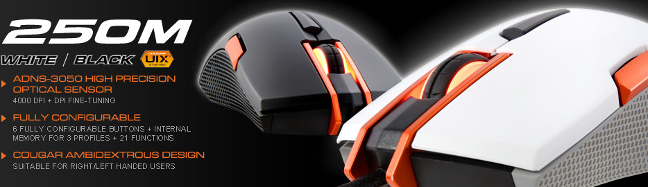 Cougar 250M - проводная мышь (Black) купить в интернет-магазине icover