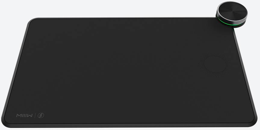 Коврик для мыши Xiaomi MIIIW Smart Mouse Pad с беспроводной зарядкой (Black) купить в интернет-магазине icover