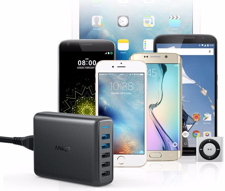 Сетевое зарядное устройство Anker PowerPort 5 A2054L11 (Black) купить в интернет-магазине icover