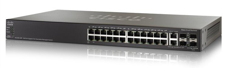 Cisco SG500-28P 28-port Gigabit POE (SG500-28P-K9-G5) - стекируемый управляемый коммутатор купить в интернет-магазине icover