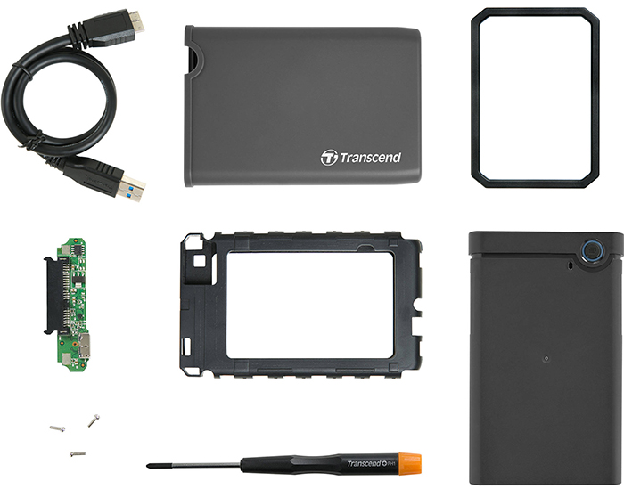 Контейнер Transcend StoreJet 25CK3 TS0GSJ25CK3 для HDD/SSD 2.5” (Grey) купить в интернет-магазине icover