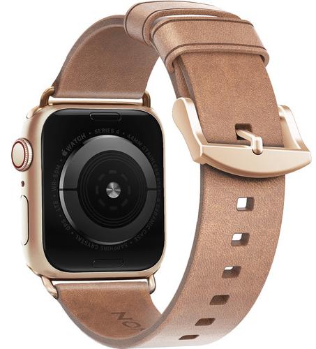 Ремешок Nomad Modern Strap (NM1A3NTM00) для Apple Watch Series SE/6/2/3/4 38/40 mm (Nude/Gold) купить в интернет-магазине icover