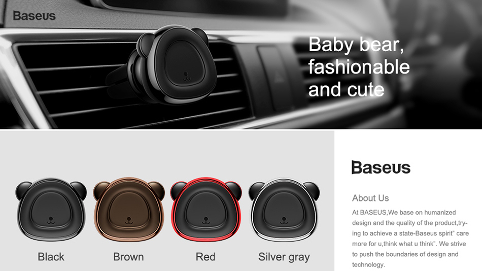 Автомобильный держатель Baseus Bear Magnetic Car Bracket SUBR-A09 (Red) купить в интернет-магазине icover