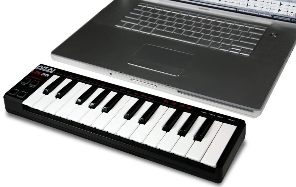 Портативный USB/MIDI-контроллер Akai PRO LPK25 A033508 (Black) купить в интернет-магазине icover