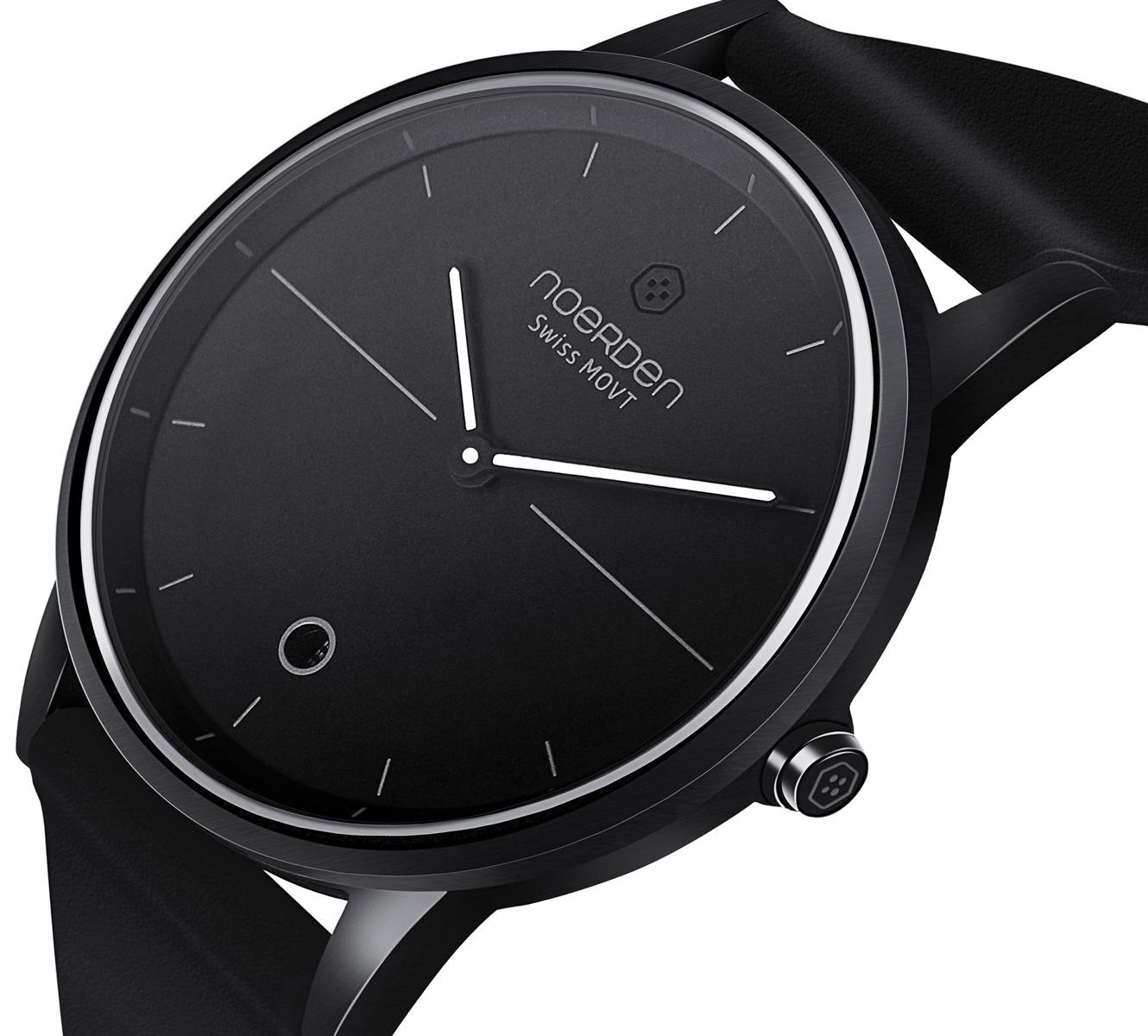 Гибридные смарт-часы Noerden MATE (Black) купить в интернет-магазине icover