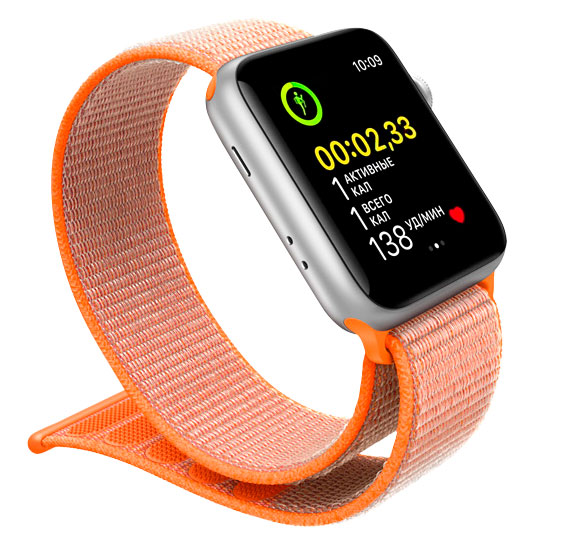 Умные часы Apple Watch Series 3 42 mm (Space Gray Aluminum/Black Sport Band) купить в интернет-магазине icover