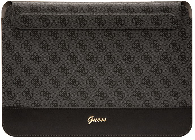 Чехол Guess Sleeve 4G Bottom stripe Metal logo для ноутбуков 13-14" (Black) купить в интернет-магазине icover