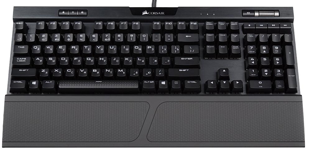 Игровая клавиатура Corsair K70 RGB MK.2 Cherry MX Silent CH-9109013-RU (Black) купить в интернет-магазине icover