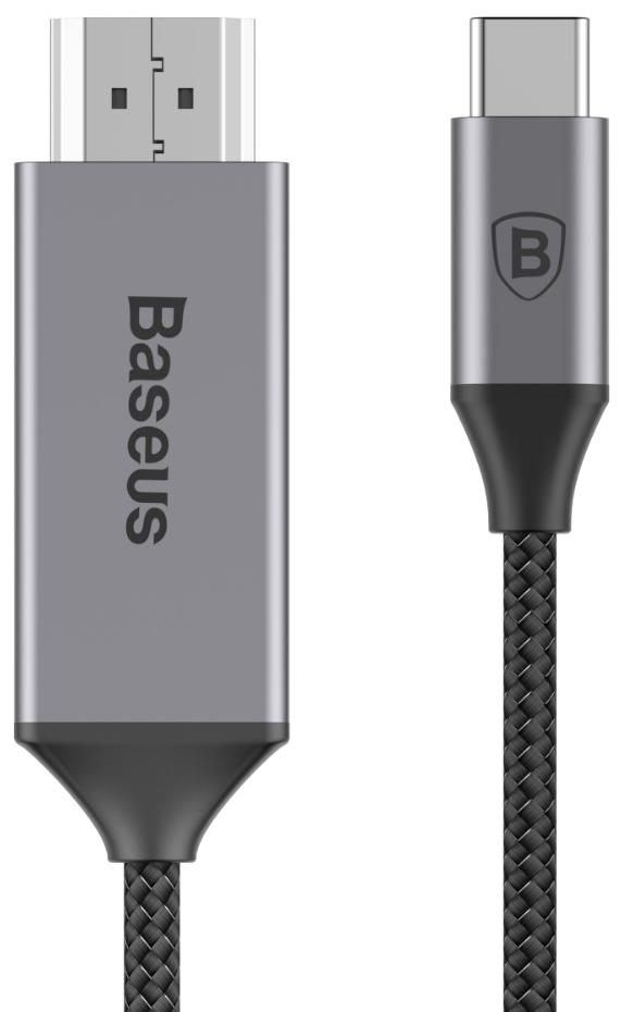 

Кабель Baseus C-Video (CATSY-0G) USB-C/HDMI Male 1.8 м (Dark Grey)