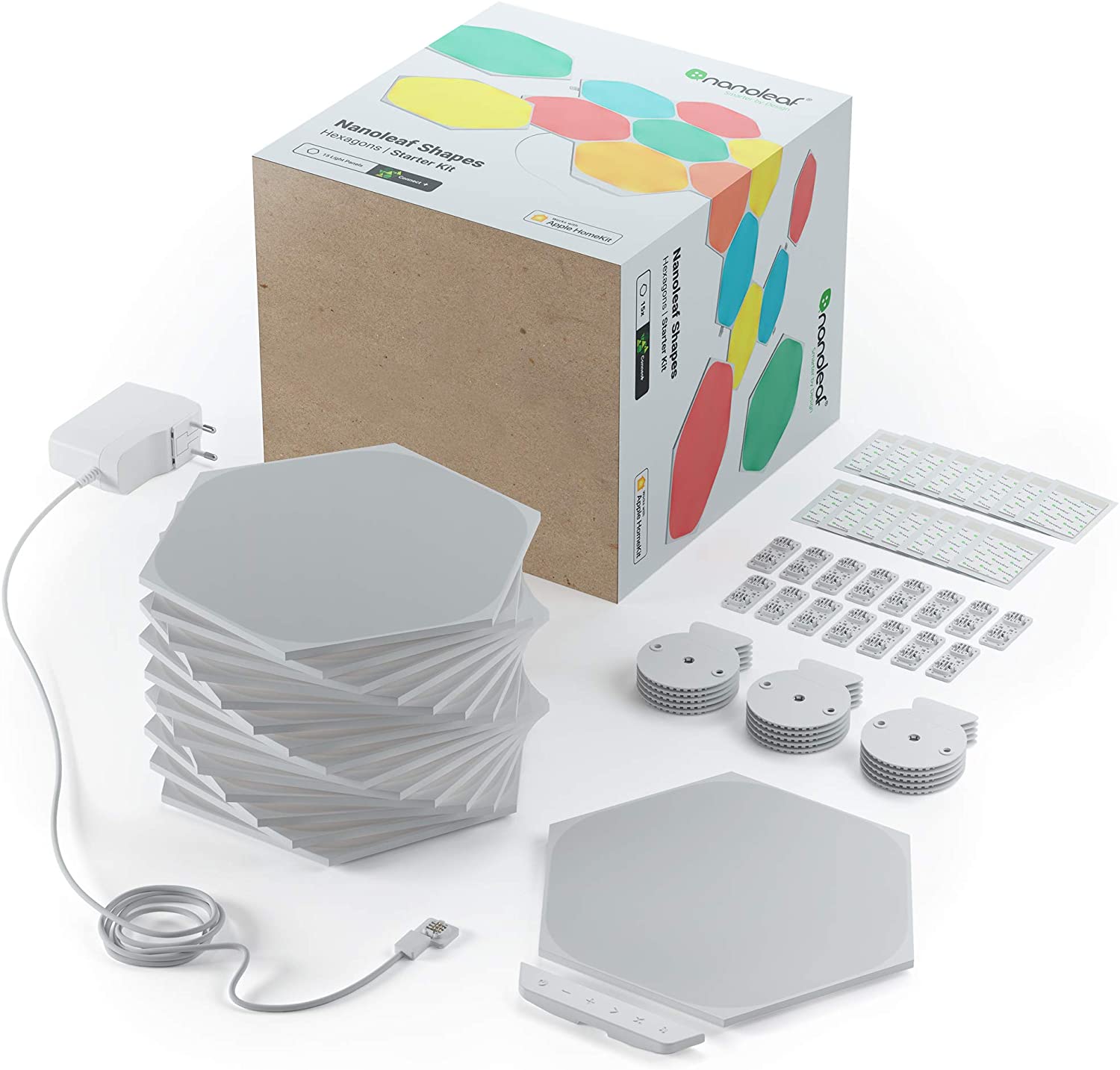 

Система освещения Nanoleaf Shapes Hexagon 15 панелей (NL42-6002HX-15PK)