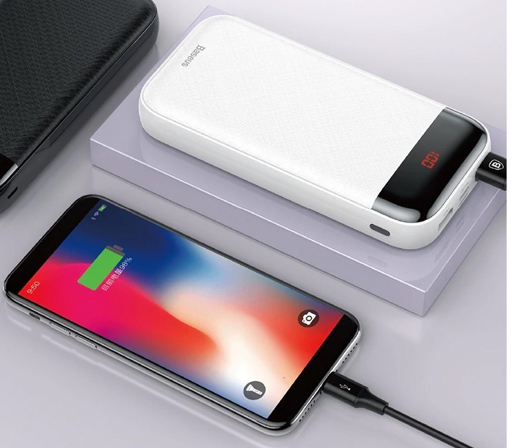 Внешний аккумулятор Baseus Mini Cu 20000mAh PPALL-CKU02 (White) купить в интернет-магазине icover
