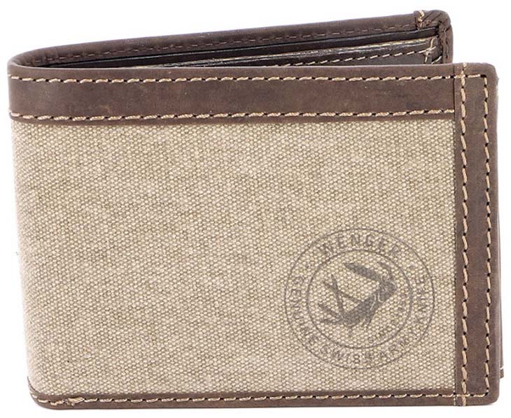 Wenger Canvas Hunter (W19-03BROWN) - мужское портмоне (Brown) купить в интернет-магазине icover