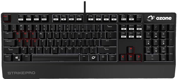 Ozone Strike Pro (OZSTRIKEPRORSBN) - игровая клавиатура (Black/Cherry MX Brown) купить в интернет-магазине icover