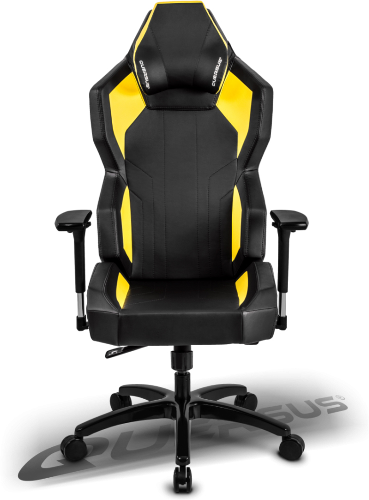 Игровое кресло Quersus Geos G702/XY (Black/Yellow) купить в интернет-магазине icover
