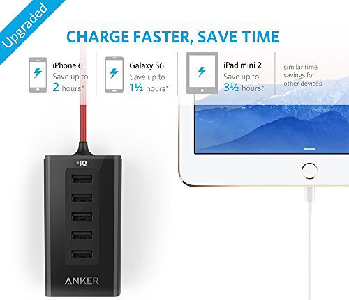 Автомобильное зарядное устройство Anker PowerDrive 5 A2311H12 (Black) купить в интернет-магазине icover