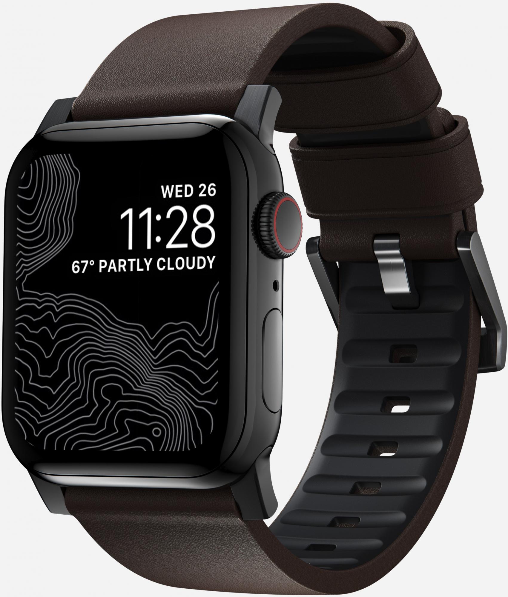 

Ремешок Nomad Active Strap Pro (NM1A4MBNW0) для Apple Watch 42/44 mm (Black/Brown)