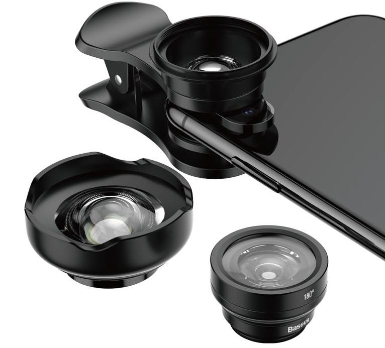 Набор объективов Baseus Short Videos Magic Camera Professional (ACSXT-B01) для смартфона (Black) купить в интернет-магазине icover