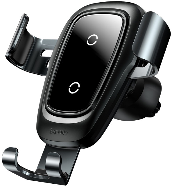 Беспроводная зарядка-автодержатель Baseus Metal Wireless Charger Gravity Car Mount (Black) купить в интернет-магазине icover