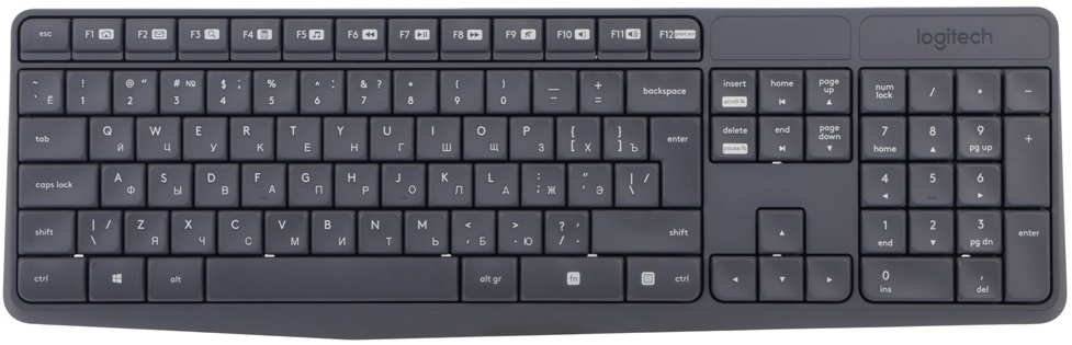 Беспроводная клавиатура + мышь Logitech Wireless Keyboard and Mouse MK235 920-007948 (Grey) купить в интернет-магазине icover