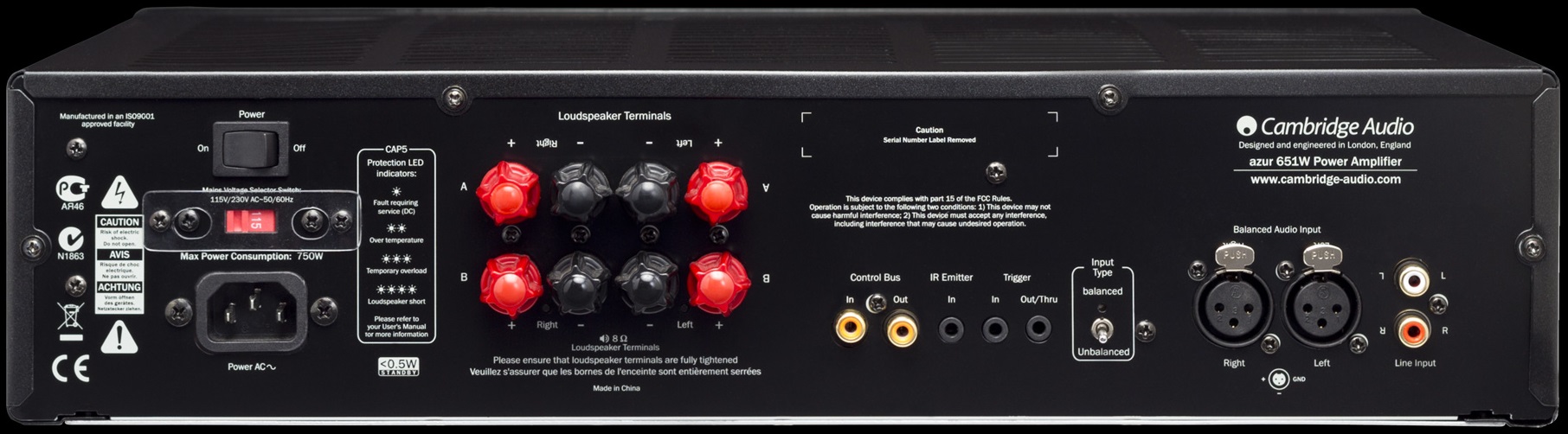Cambridge Audio Azur 651W - усилитель мощности (Black) купить в интернет-магазине icover