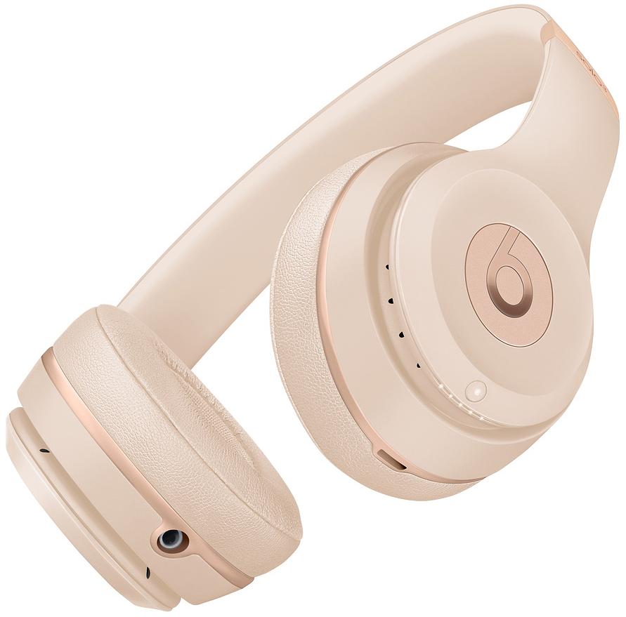 Беспроводные наушники Beats Solo3 MUH42EE/A (Satin Gold) купить в интернет-магазине icover