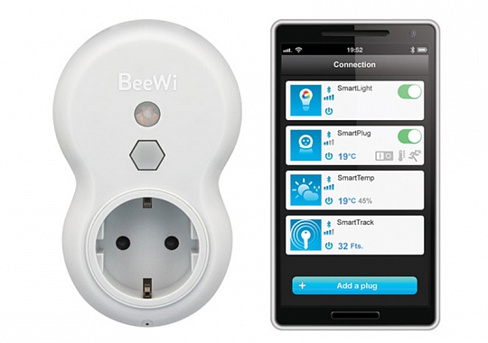 Евро-розетка с датчиками движения и температуры BeeWi Bluetooth Smart plug Europe BBP200A1EU (White) купить в интернет-магазине icover