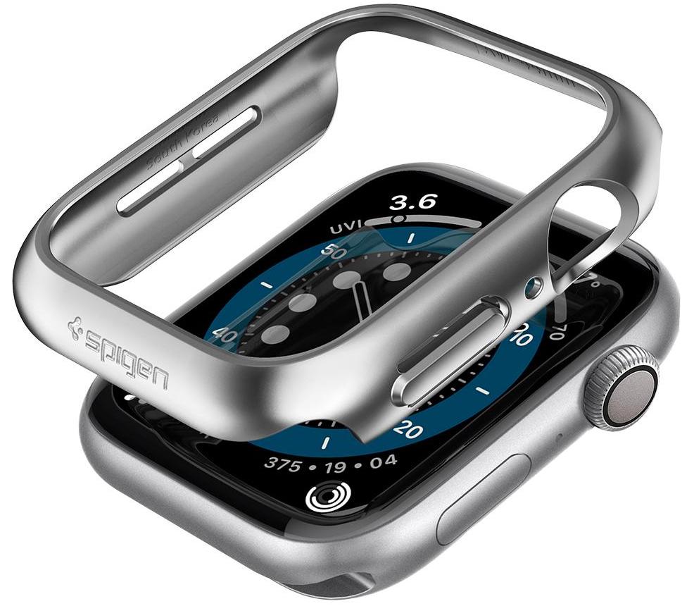 Чехол Spigen Thin Fit (ACS02957) для Apple Watch Series SE/4/5/6 44 mm (Graphite) купить в интернет-магазине icover