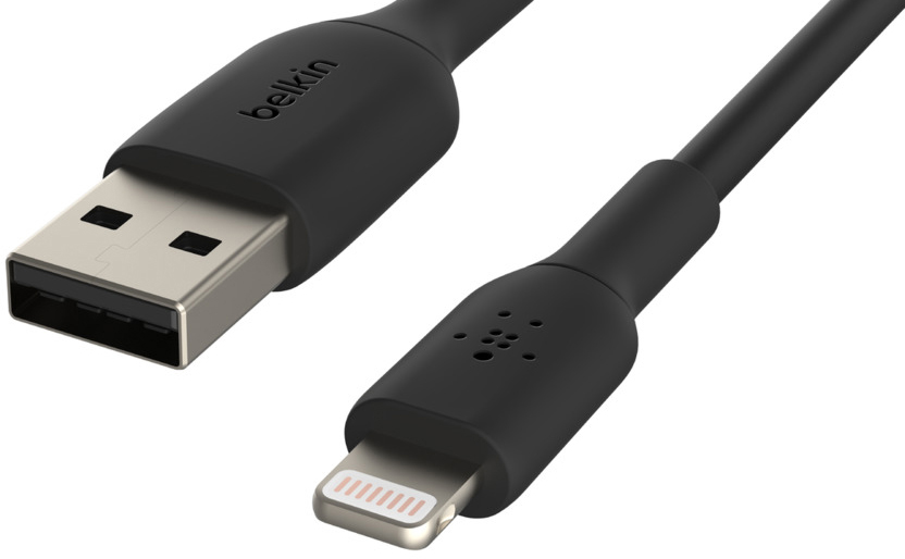 Кабель для iPhone, iPad Belkin Boost Charge USB-A/Lightning 1m CAA001bt1MBK (Black) купить в интернет-магазине icover
